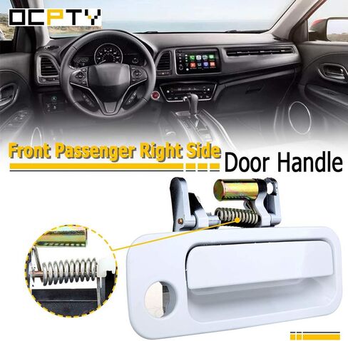 OCPTY Door Handle Exterior Front Passenger Right Side Replacement fit 1997-2001 for Camry Ouside Door Handle White in Saudi Arabia