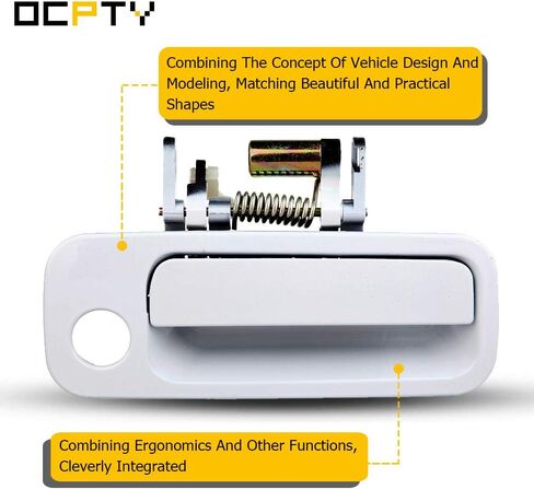 OCPTY Door Handle Exterior Front Passenger Right Side Replacement fit 1997-2001 for Camry Ouside Door Handle White in Saudi Arabia