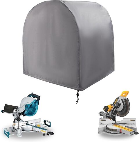 Miter Saw Cover,Guard Dust Waterproof Oxford Cloth for Heavy Bandsaw Benchtop,Fit for Most Miter Saws,Planers,Machine Tools outdoor,To Prevent Table Saw Rust(28"L x 24"W x 28"H, Black) in Saudi Arabia