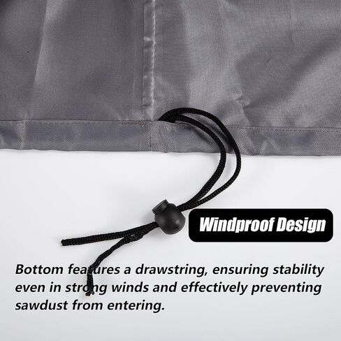 Miter Saw Cover,Guard Dust Waterproof Oxford Cloth for Heavy Bandsaw Benchtop,Fit for Most Miter Saws,Planers,Machine Tools outdoor,To Prevent Table Saw Rust(28"L x 24"W x 28"H, Black) in Saudi Arabia