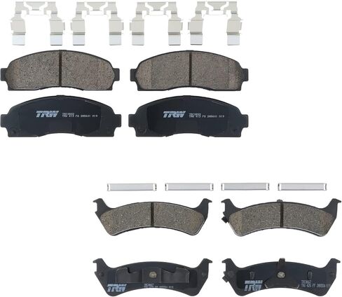 TRW PRO الأمامي والخلف من وسادات السيراميك مع مقاطع شملت مجموعة الفرامل لفورد Explorer Sport TRAC 4.0 V6 2001-2005 in Saudi Arabia