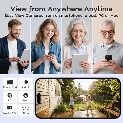 Xmarto [AI Tracking Dome Cam] 2K HD Metal Dome PTZ Wireless Security Camera مع تتبع تلقائي ، صوت ثنائي الاتجاه والرؤية الليلية (أضف إلى NVR أو استخدام مستقل ، DPK3034) in Kuwait