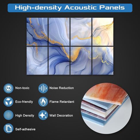 8 Pack Art Soundproof Panels in Saudi Arabia