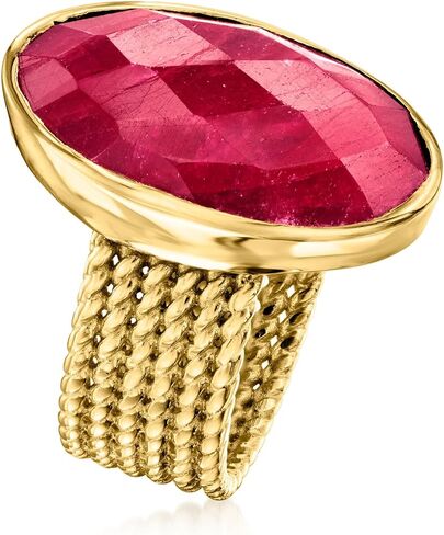 Ross-Simons 11.00 Carat Ruby Ring in 18kt Gold Over Sterling in Saudi Arabia