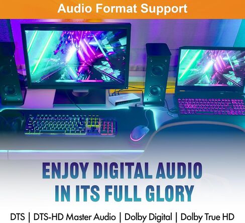 J-Tech Digital 8K HDMI 2.1 Mini Switch 2 في 1 OR 48GBPS 8K 60Hz 4K 120Hz HDR / HDR10 HDMI Switcher لـ Xbox PS5 bluray مع مفتاح Auto [JTech-8KSW21] in Kuwait