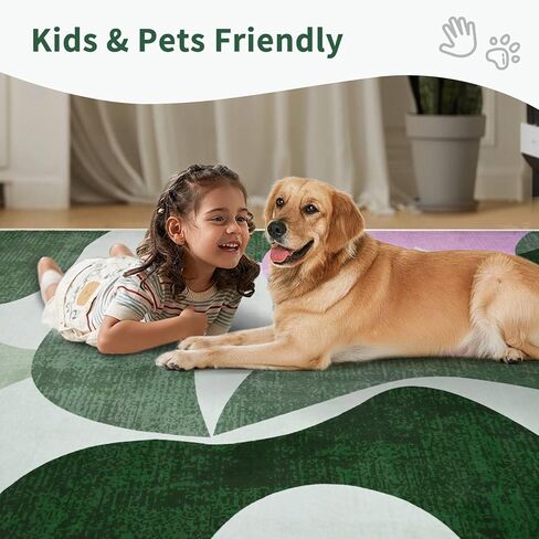 سجادة هندسية مقاس 5 × 7 لغرفة المعيشة، سجادة ناعمة وحديثة مجردة قابلة للغسل لغرفة النوم، سجادة أرضية كبيرة مضادة للانزلاق للفصول الدراسية وغرفة الطعام والمكتب باللون الأسود والرمادي in Kuwait