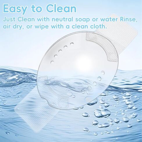Eye Shield After Cataract Surgery, 6 Pcs Plastic Clear Eye Patch Self-Adhesive Eyes Shield with Small Hole Breathable Eyepatch for Adults Children Eyes Protection in Saudi Arabia