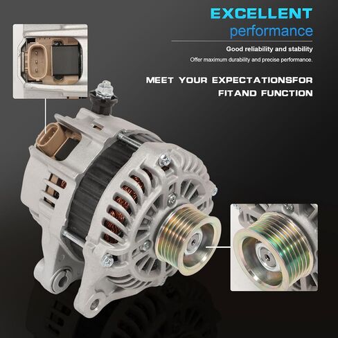 المولد المتوافق مع Mazda 3 2014-2018 L4 2.0L 2.5L ، 6 2014-2021 L4 2.5L ، CX-5 2013-2019 L4 2.0L 2.5L 12V 100A 6PK 6-GROOVE بكرة الساعة PE0118300 A005TL0491 20288N in Saudi Arabia