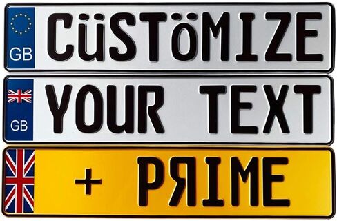 Great Britain Custom European License Plate in Saudi Arabia