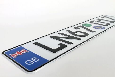 Great Britain Custom European License Plate in Saudi Arabia