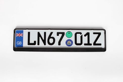 Great Britain Custom European License Plate in Saudi Arabia
