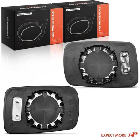 A-Premium 2-PC Driver and Passenger Side Heated Mirror Glass with Backing Plate Compatible with BMW 323Ci 2000, 325Ci 2001-2006, 328Ci 2000, 330Ci, 745i, 745Li, 750i, 750Li, 760i, 760Li, Alpina B7 in Saudi Arabia