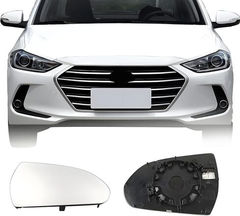 الزجاج البديل للمرآة الجانبية للركاب لـ Hyundai Elantra 2017 2018 ، الزجاج المرآة للسيارات الجانبية الساخنة للسيارات لعام 2017 2018 Hyundai Elantra (Skouio 01-S) in Kuwait