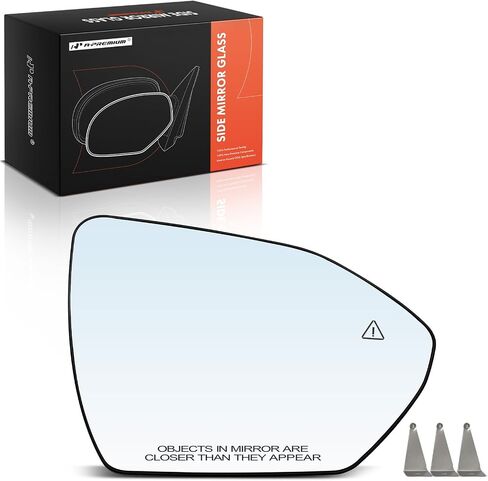 A-Premium Right Passenger Side Heated Mirror Glass with Backing Plate Compatible with Hyundai Tucson, Santa Cruz, 2022 2023 2024 - Exterior Side View Convex Mirror with Blind Spot Detection in Saudi Arabia