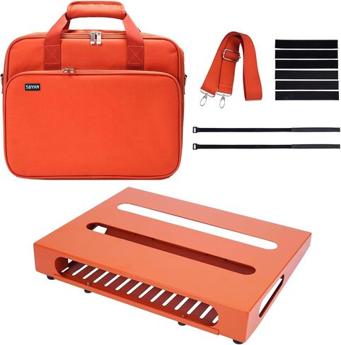14" x 10.6" Guitar Pedal Board with Power Supply Cradle, Carry Bag Included (SPB-14S) in Kuwait