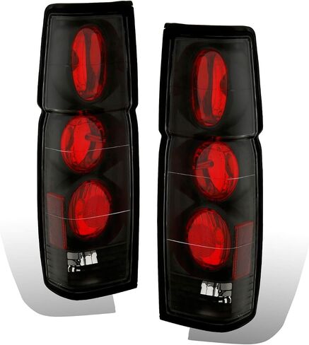 AmeriLite Black Replacement Brake Tail Lights Set For Hardbody D21 - Passenger and Driver Side in Saudi Arabia
