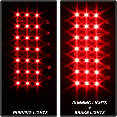 Acanii - لعام 2006 2007 2008 2009 2010 Hummer H3 Black LED [Light Bar] Light Lights Brake Lamps مجموعة يسار+يمين in Kuwait