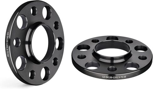 EVIL ENERGY 5x120 Wheel Spacers 12 mm Compatible for BMW, 5x120 mm Hubcentric with Lip 5 Lugs 72.56 mm Hub Bore, Wheel Adapters Fit for M12x1.5 Studs Black in Saudi Arabia