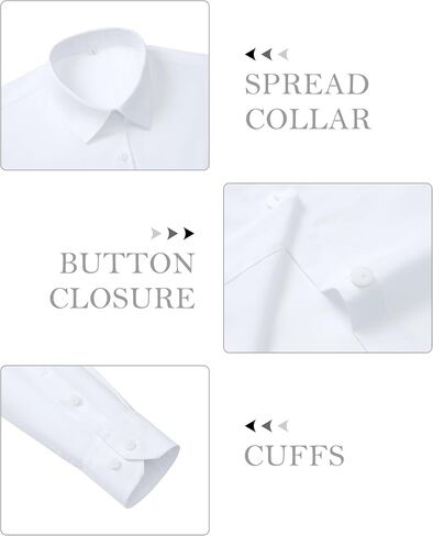 siliteelon Button Down Shirts for Women Wrinkle Resistance Dress Shirts for Women Long Sleeve Work Formal Office Blouses Tops in Saudi Arabia