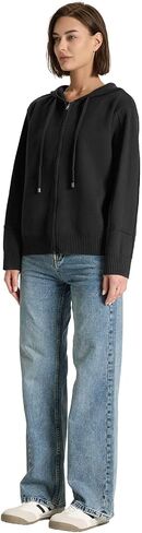 Women’s Full Zip Up Hoodies Drawstring Long Sleeve Casual Outfits Cardigans Oversized Sweatshirt Knit Sweater in Saudi Arabia