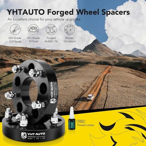Yhtauto 5x5 إلى 5x5.5 محولات العجلات 1.25 بوصة يناسب JK XK WJ WK Grand Cherokee 1999-2010 ، Journey ، Wrangler ، Safari ، Marquis ، Cougar ، Le Saber ، 5 Lug Tyre Spacers w/ 1/2 "-20 & 12.9 Bucts ، 78.3mm Bore in Saudi Arabia
