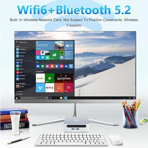 Mini PC Amd Ryzen 5 4500U ، كمبيوتر صغير عالي الأداء للمنزل والمكاتب ، لا شيء RAM ، لا شيء SSD ، 4K HDMI ، Wi-Fi 6 ، Bluetooth 5.2 ، التصميم المدمج والهادئ Barebone in Kuwait
