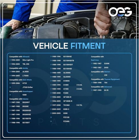 OEG Parts New Starter Compatible with Kubota TG1860 0.72L 1997-2008, G1900 0.86L 1989-95, G1800 0.64L 1989-1995 228000-0791 15741-63010 16612-63012 128000-3591 0280008320 15504-63012 16871-63011 in Saudi Arabia