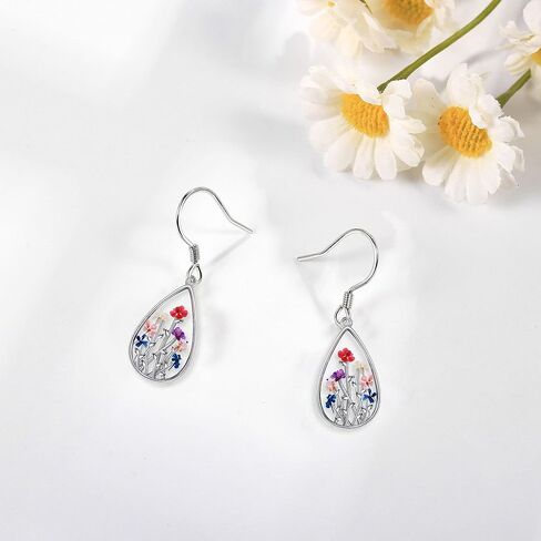 أقراط شجرة الحياة من الفضة الإسترلينية شجرة الحياة أذن البحر المتدلية مجوهرات شجرة الحياة للنساء in Kuwait