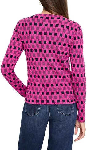 NIC+ZOE Women's Mini Mock Geo Sweater Tee in Saudi Arabia