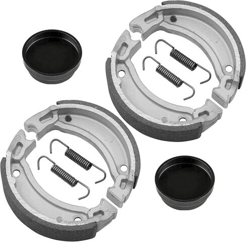 Caltric Front Shoes & Rear Brake Pads Compatible with Yamaha Moto-4 200 Yfm200 Yfm-200 Yfm200Dx 1985-1989 in Saudi Arabia