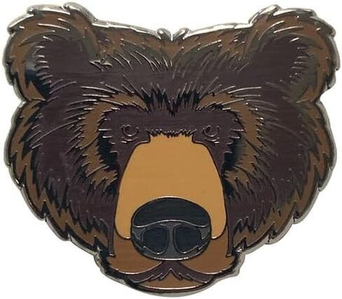 ClassB Wood Badge Bear Critter Head Lapel Pin in Saudi Arabia