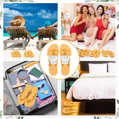 Zoooyawn 60 Pairs Flip Flops Bulk for Wedding Guest Wholesale Wedding Sandals with Sign in Saudi Arabia