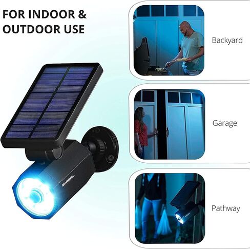 Bell+Howell Bionic Spot Motion Motion Sot Spot Lights في الهواء الطلق مقاوم للماء ، وأضواء المناظر الطبيعية الشمسية ، وأضواء الساحة الشمسية في الهواء الطلق مقاومة للطقس ، وأضواء LED مشرقة للغاية ، للحديقة ، العشب كما يظهر على التلفزيون in Saudi Arabia