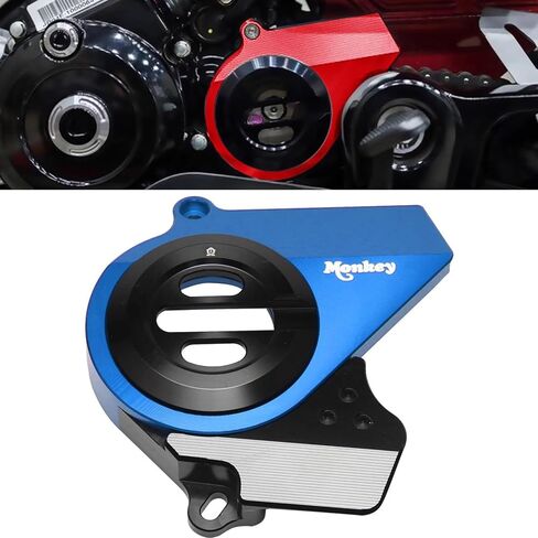 for MONKEY125 DAX ST-125 monkey125 dax st-125 CNC Front Sprocket Cover Protector Modified Chain Decorative Cover Front Chain Protection Cover Chain Cover (Blue) in Saudi Arabia