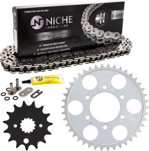 NICHE Drive Sprocket Chain Combo for Suzuki GSXR750 Front 15 Rear 42 Tooth 530V O-Ring 108 Links in Saudi Arabia