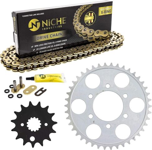 NICHE Drive Sprocket Chain Combo for Suzuki GSXR750 Front 15 Rear 42 Tooth 530V O-Ring 108 Links in Saudi Arabia