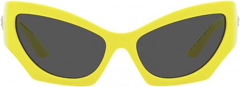 Versace VE 4450 541887 Neon Yellow Plastic Cat-Eye Sunglasses Grey Lens in Saudi Arabia