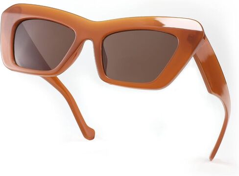 FEISEDY Women Men Retro Vintage Cat Eye Square 90s Sunglasses Jelly Colored Classic 70s Eyewear B2902 in Kuwait