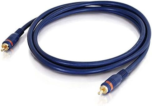 C2G Legrand Velocity S/PDIF Cable, Blue Digital Audio Coax Cable, 6 Foot Digital Audio Cable to Use As Home Theater Coaxial Cable, 1 Count, C2G 29115 in Kuwait
