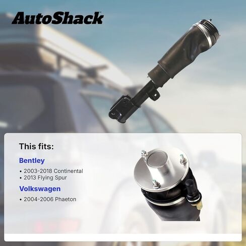 AutoShack Front Air Shock Absorbers Strut Springs Pair of 2 Driver and Passenger Side Replacement for 2003-2017 2018 Bentley Continental 2004 2005 2006 Volkswagen Phaeton 4.0L 6.0L AWD KASAS3582PR in Saudi Arabia