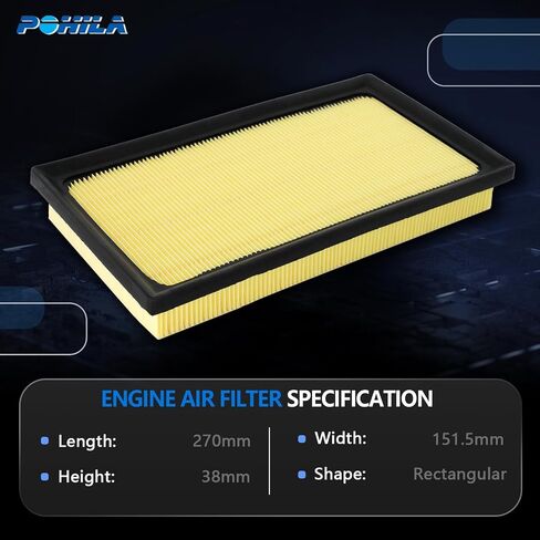 Engine Air Filter Compatible with Mazda 3(2019-2023),Mazda 3 Sport (2020-2024),CX-30(2020-2023),CX-50(2023) Replace CA12668, PAH9-13-3A0A, PAJ8-13-3A0A in Saudi Arabia