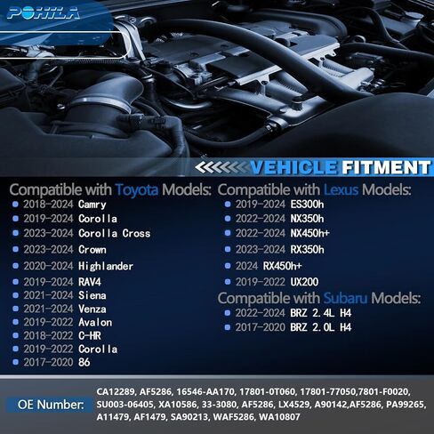 Engine Air Filter Compatible with Mazda 3(2019-2023),Mazda 3 Sport (2020-2024),CX-30(2020-2023),CX-50(2023) Replace CA12668, PAH9-13-3A0A, PAJ8-13-3A0A in Saudi Arabia
