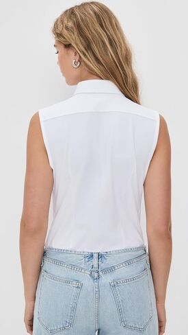 commando Women's Classic Sleeveless Button Down Bodysuit in Saudi Arabia
