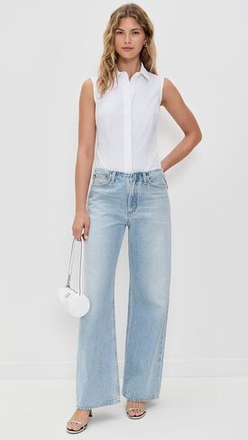 commando Women's Classic Sleeveless Button Down Bodysuit in Saudi Arabia