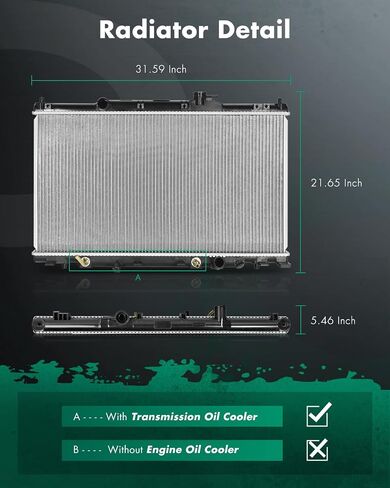 SCITOO 13015 المبرد صالح 2007-2011 لهوندا للعنصر 2.4L in Saudi Arabia
