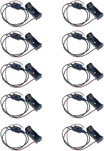 HRSYYL10pcs 23A Battery Holder 2× 12V A23 Battery Case Holder Box 24V A23 Battery Holder Spring Clip Case with Wire in Saudi Arabia
