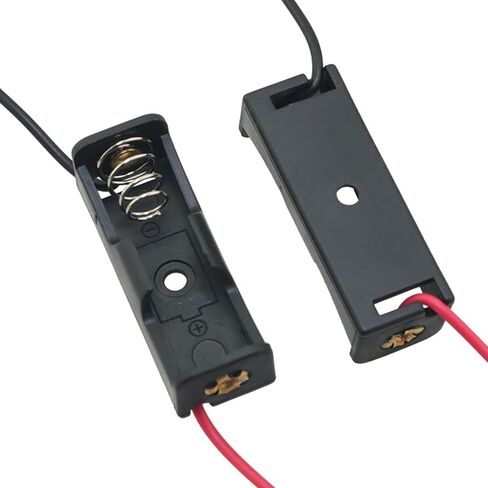 HRSYYL10pcs 23A Battery Holder 2× 12V A23 Battery Case Holder Box 24V A23 Battery Holder Spring Clip Case with Wire in Saudi Arabia