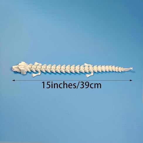 2 حزمة ثلاثية الأبعاد المطبوعة النمر - تصميم أبيض وأبيض من رصدت ، مفاصل مفصلية بالكامل ، الحيوانات المطبوعة ثلاثية الأبعاد لتديين الحيوانات الممتعة ، 6.7 بوصة طويلة in Kuwait