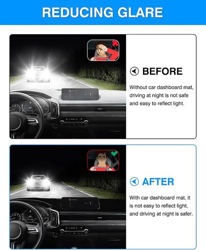 Autorder Dashboard Cover Mat for Mazda 3 2019-2025 Accessories Dash Cover Flannel Dash Mat Sunshade Glare UV Rays Protector (Without HUD) in Saudi Arabia