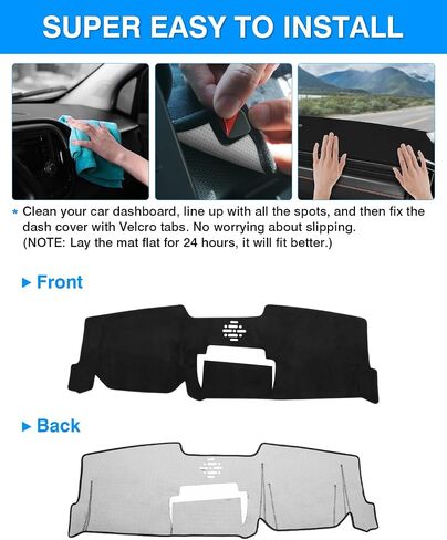 Autorder Dashboard Cover Mat for Mazda 3 2019-2025 Accessories Dash Cover Flannel Dash Mat Sunshade Glare UV Rays Protector (Without HUD) in Saudi Arabia